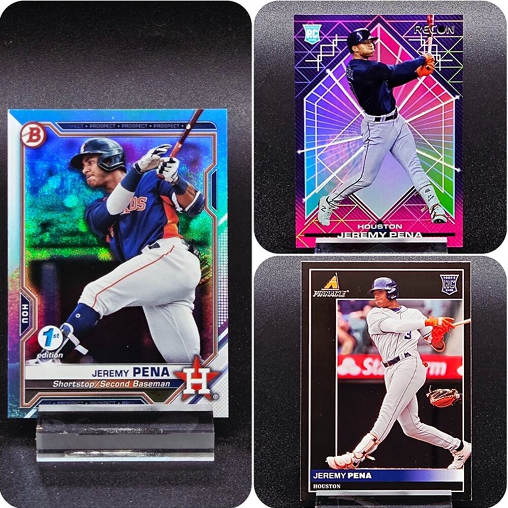 Jeremy Pena Bowman 1st Edition Sky Blue Pinnacle Recon RC Houston Astros Star